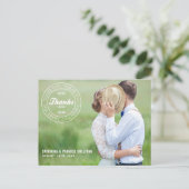 POSTALE MERCI STAMP 2014 | CARTE POSTCARD MERCI MARIAGE (Debout devant)