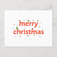 MERRY CHRISTMAS GREETING CARTE