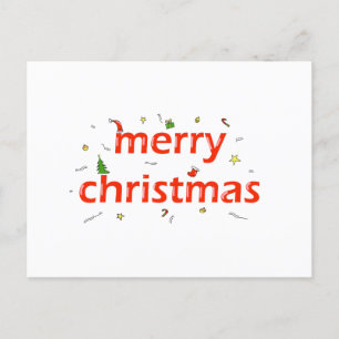POSTALE MERRY CHRISTMAS GREETING CARTE