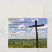 Postale Message de l'écritures chrétiennes croisées Carte  (Devant / Derrière)