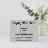 Postale Message de voeux pour le Nouvel An sur carte posta (Debout devant)