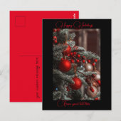 Postale Message personnalisé carte de Noël (Devant / Derrière)