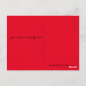Postale Message personnalisé carte de Noël (Dos)