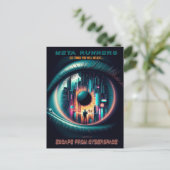 Postale 'MetaRunners' s'évader du cyberespace : carte post (Debout devant)