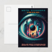 Postale 'MetaRunners' s'évader du cyberespace : carte post (Devant / Derrière)