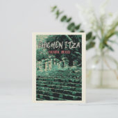 Postale Mexique, Chichén Itzá, Yucatán, ruines mayas Carte (Debout devant)