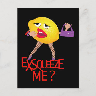 Postale 'm'expresser ? ' drôle citron humoristique Carte p