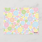 Postale Mignon comme un bouton  |  Carte de numéro de tabl (Dos)