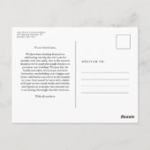Postale Mise à jour du mariage modifier la date carte post (Dos)