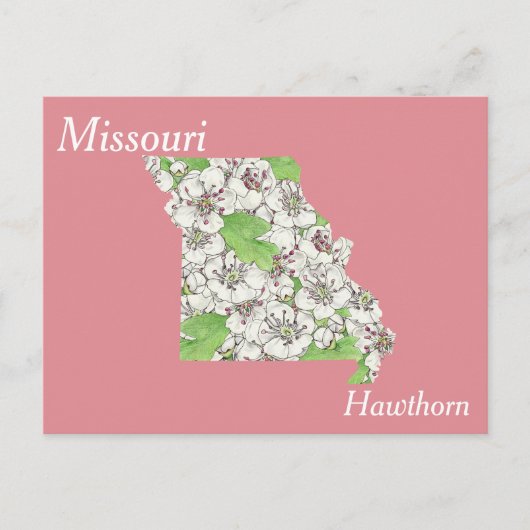 Postale Missouri State Flower - Carte de collage (Devant)