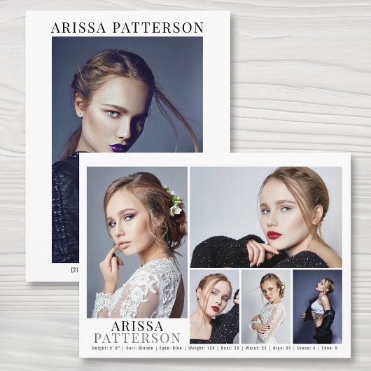 Postale Modèle Acteur Carte Comp 6 Photo double face