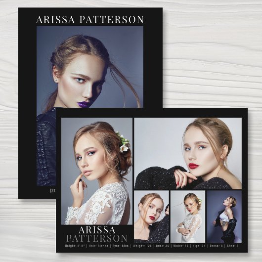 Postale Modèle Acteur Carte Comp 6 Photo double face