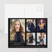 Postale Modèle Acteur Carte Comp Black 5 Photo Carte Posta (Devant / Derrière)