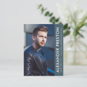 Postale Modèle Acteur Carte photo Comp bleu AP carte posta (Debout devant)