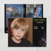 Postale Modèle de carte Comp Capture d'écran pour enfant (Devant / Derrière)