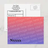 Postale Modèle de carte radio amateur (Devant / Derrière)