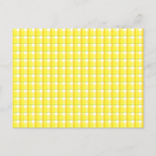 Postale Modèle de la carte de recette jaune (Devant)