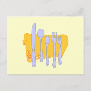 Postale Modèle de la carte de recette modifiable Dinnerwar