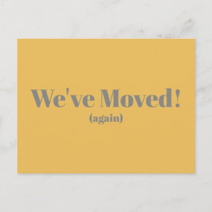 Postale Moderne Nous Avons Déménagé Nouvelle Maison Carte