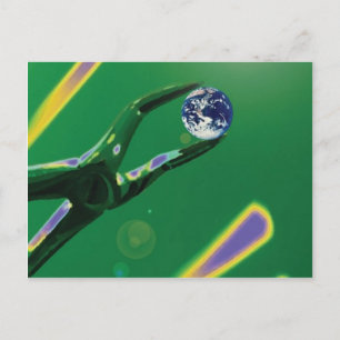 Postale Monde dans un instrument dentaire Dentiste carte p