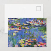 Postale Monet - Lys à eau, 1916, Carte (Devant / Derrière)