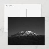 Postale Monochrome Mont Saint Helens En Repose Carte Posta (Devant / Derrière)