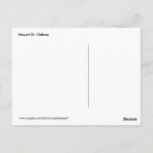 Postale Monochrome Mont Saint Helens En Repose Carte Posta (Dos)