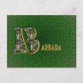 Postale Monogramme Votre Nom Initial B Daisées Carte posta (Devant)