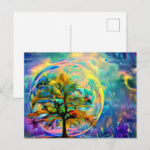 Postale Moon Tree Meadow PERSONNALISÉ Carte pour notes PRO (Devant / Derrière)