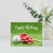 Postale Mot d'anniversaire de baseball en vert pour Carte  (Debout devant)