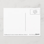 Postale Moulin traditionnel & moderne, carte blanche Holla (Dos)