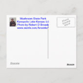 Postale Mushroom State Park Kanopolis Lake Carte POST CART (Dos)