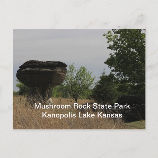 Postale Mushroom State Park Kanopolis Lake Carte POST CART (Devant)