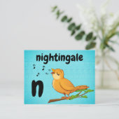 Postale n - carte flash nocturne (Debout devant)