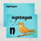 Postale n - carte flash nocturne (Devant / Derrière)