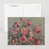 Postale Nature morte, Roses de Wargemont par Renoir Carte  (Devant / Derrière)