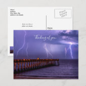 Postale Navarre Florida Lightning Penser De Vous Carte Pos (Devant / Derrière)