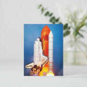 Postale Navette spatiale descendez dans l'espace carte pos (Debout devant)