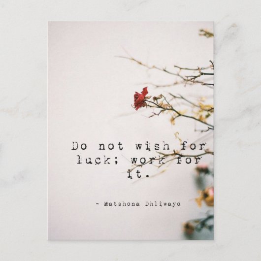 Postale Ne voulez pas de la chance Inspiration carte posta (Devant)