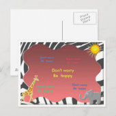 Postale Ne vous inquiétez pas de carte (Devant / Derrière)