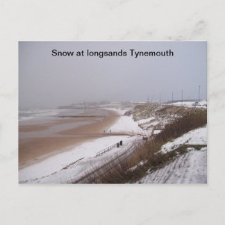 Postale (Neige à long sable Tynemouth Carte postale)