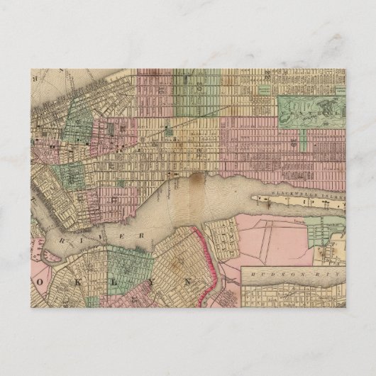 Postale New York, Brooklyn Carte par Mitchell (Devant)