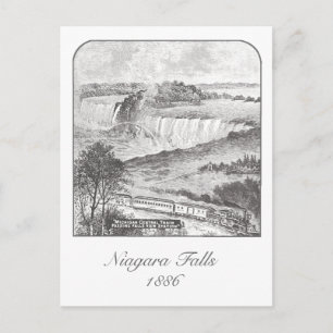 Postale Niagara Falls - Falls View Railway 1886 Carte post