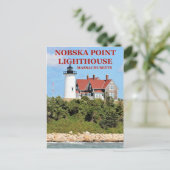 Postale Nobska Point Lighthouse, Massachusetts Carte Posta (Debout devant)