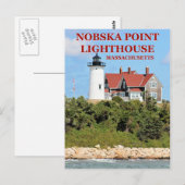 Postale Nobska Point Lighthouse, Massachusetts Carte Posta (Devant / Derrière)