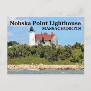 Postale Nobska Point Lighthouse, Massachusetts Carte Posta
