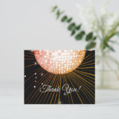 POSTALE NOIR, FÊTE DISCO, DANSE, CARTE DE REMERCIEMENTS D' (Debout devant)