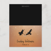 Postale Nom du client Carte de table imprimée Ravens Hallo (Devant)