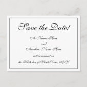 Postale Nostalgique, traditionnel "Save the Date!" Carte p (Devant)