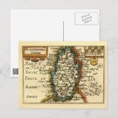 Postale Nottinghamshire Comté Angleterre Ancienne carte An (Devant / Derrière)